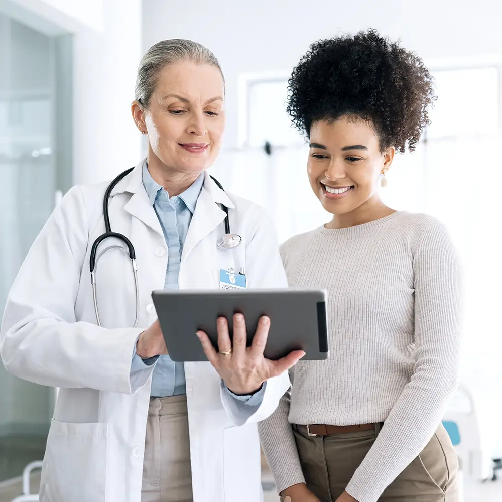 doctor with patient
