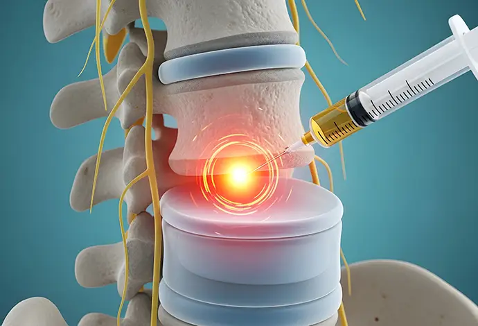 Spinal cord injection for pain management